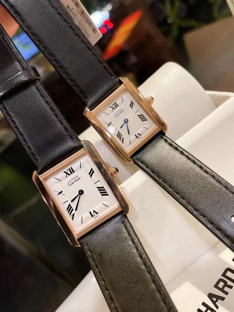 Couple Quartz Watch - 904L Stainless Steel - 33.7 x 25.5 mm - Small Size 29.5 x 22 mm - CT 50