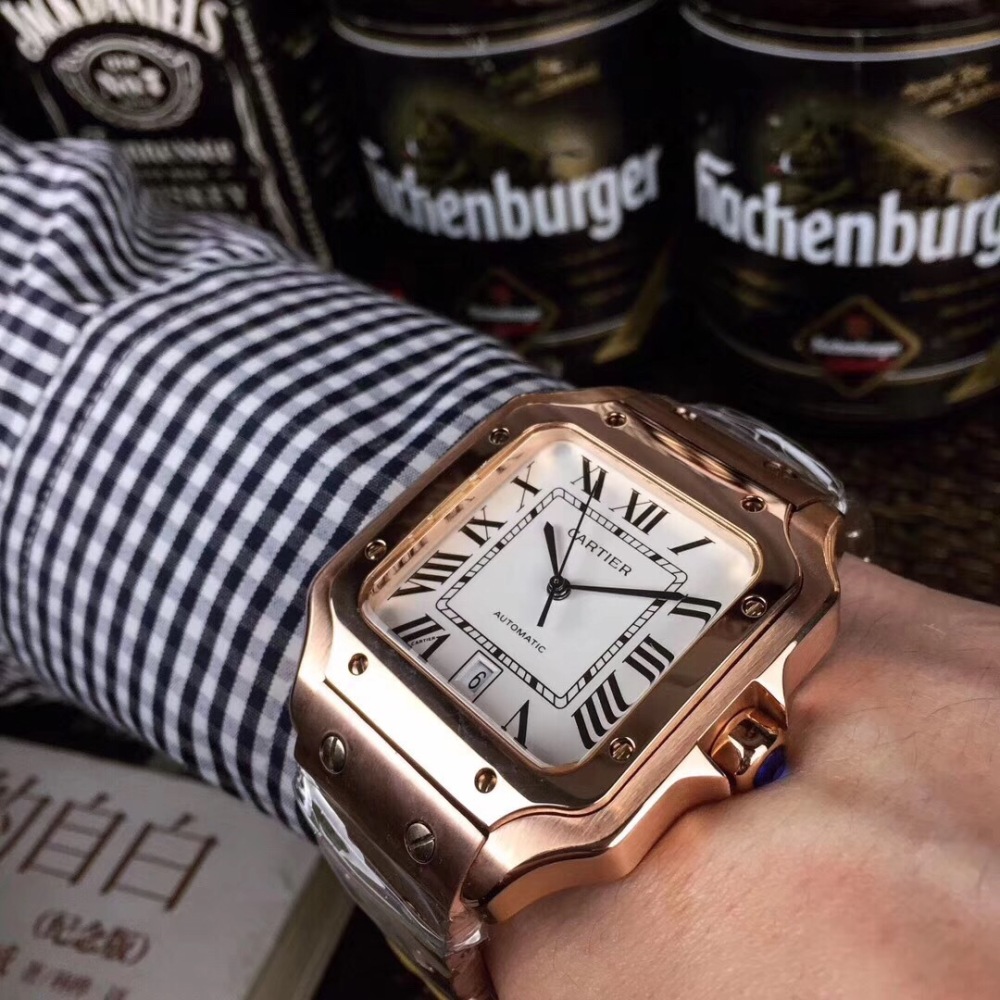 Men's Automatic Mechanical Watch 904L Stainless Steel 37.5mm   34mm  - CT 4