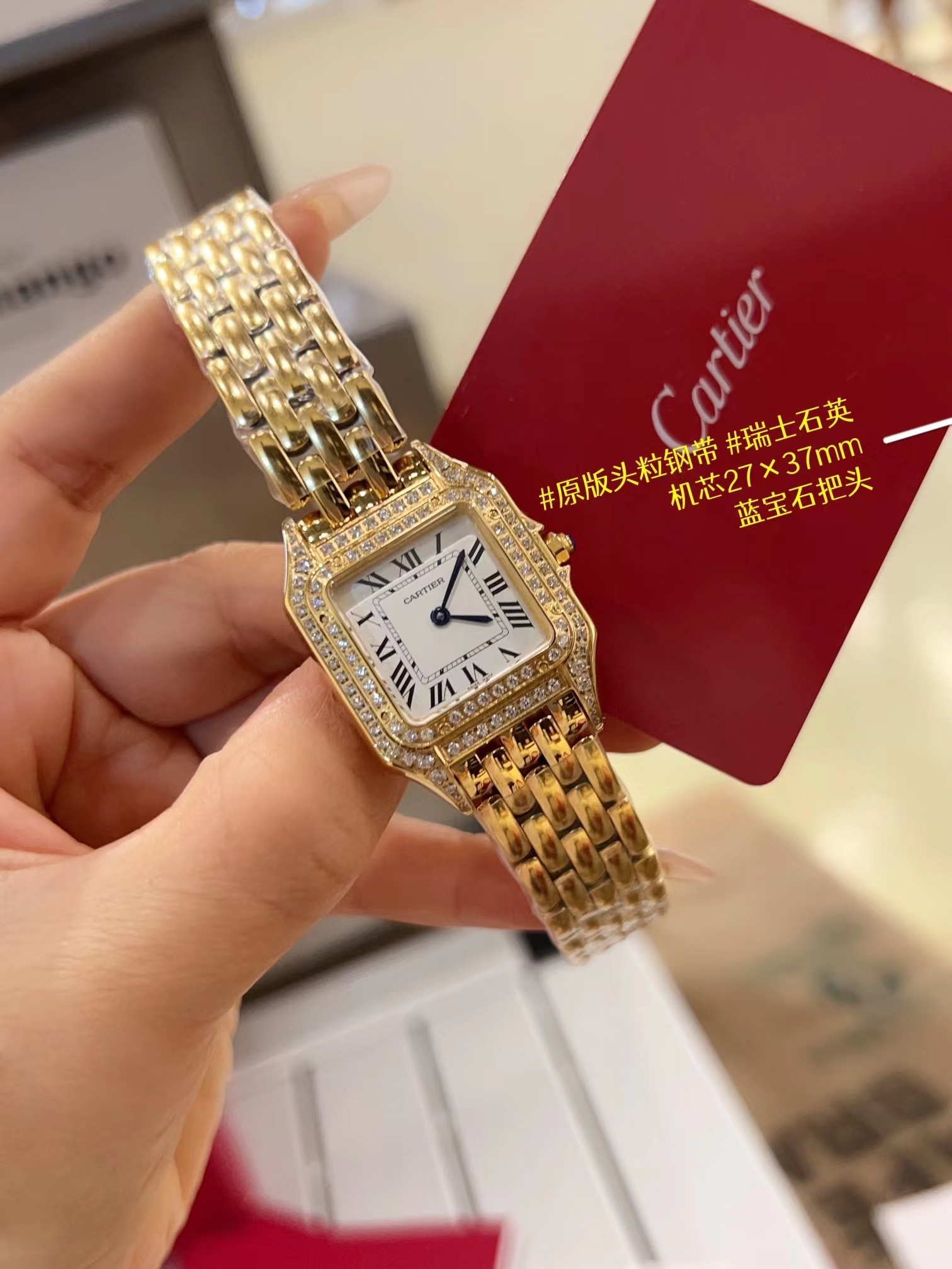 Women's  Quartz Watch Chronograph 904L Stainless Steel 27mm- CT 62