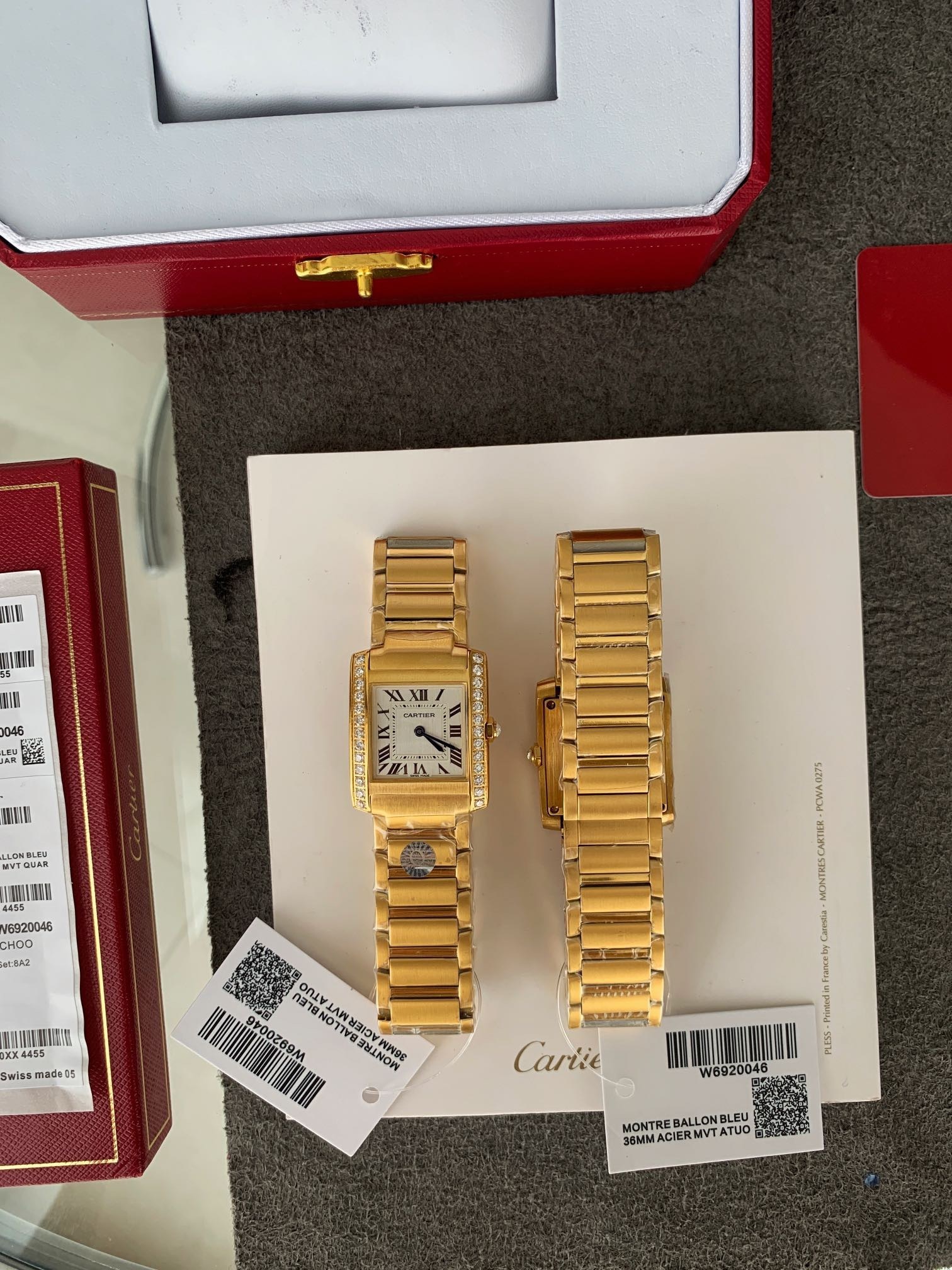 Women's  Quartz Watch Chronograph 904L Stainless Steel 30.5x36.7mm,27x32,mm21.2x25.7mm- CT 60