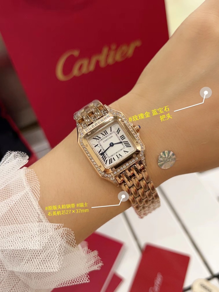 Women's  Quartz Watch Chronograph 904L Stainless Steel 27mm- CT 63