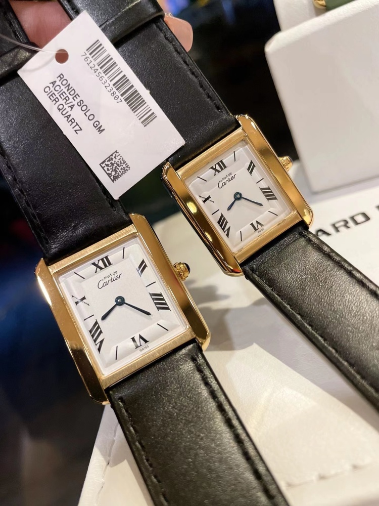 Couple Quartz Watch - 904L Stainless Steel - 33.7 x 25.5 mm - Small Size 29.5 x 22 mm - CT 50