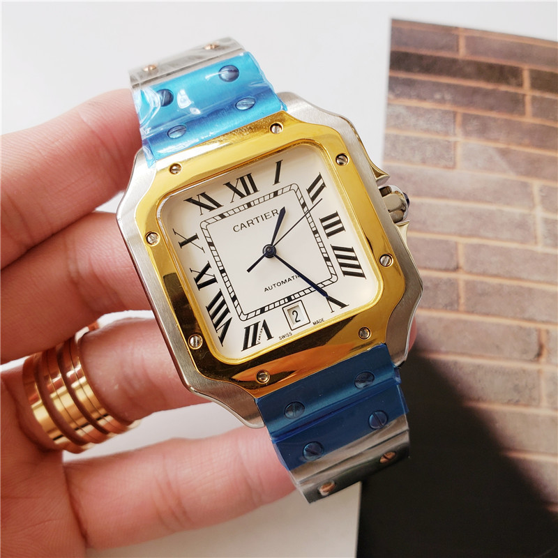 Men's Automatic Mechanical Watch 904L Stainless Steel 37.5mm   34mm  - CT 4