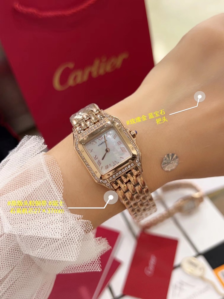 Women's  Quartz Watch Chronograph 904L Stainless Steel 27mm- CT 63