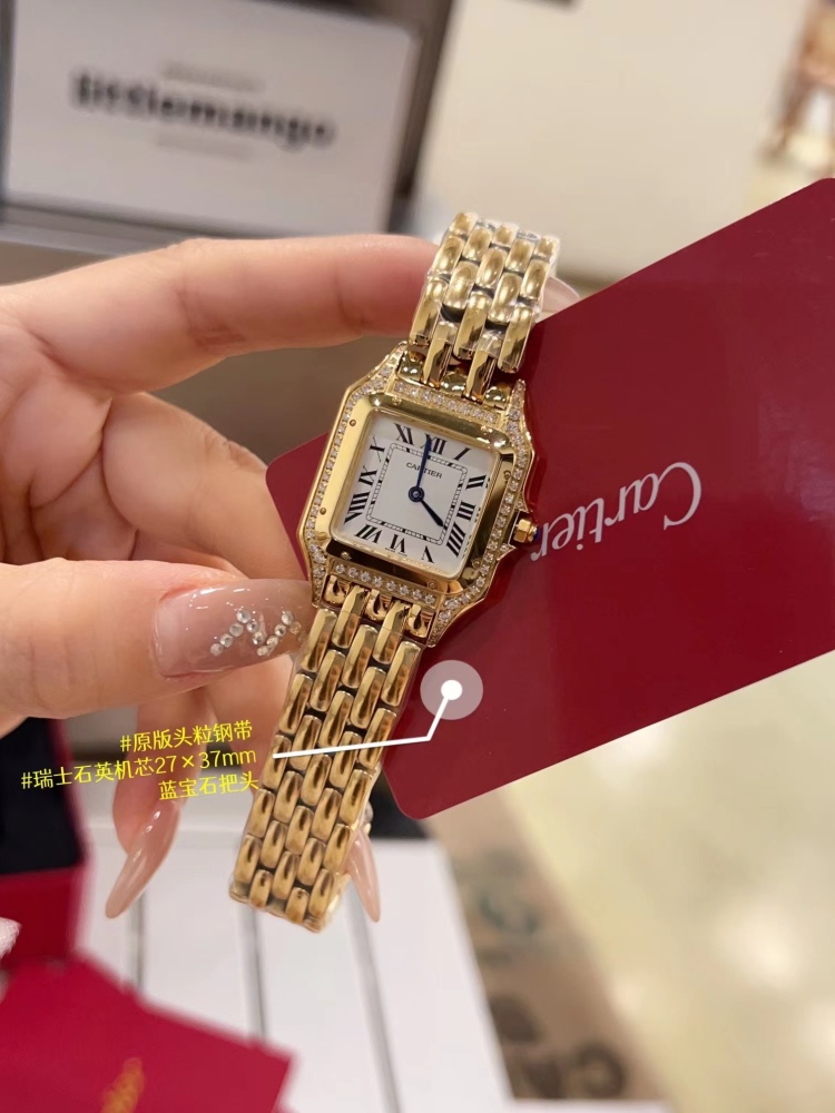 Women's  Quartz Watch Chronograph 904L Stainless Steel 27mm- CT 63