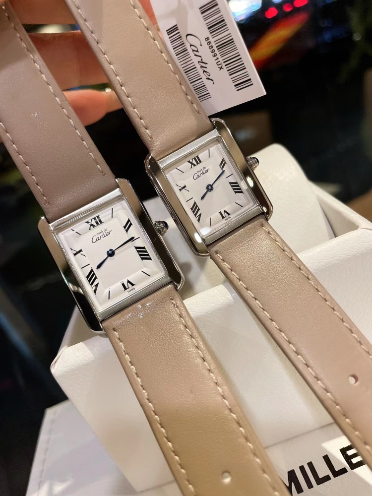 Couple Quartz Watch - 904L Stainless Steel - 33.7 x 25.5 mm - Small Size 29.5 x 22 mm - CT 50