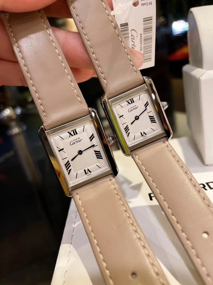 Couple Quartz Watch - 904L Stainless Steel - 33.7 x 25.5 mm - Small Size 29.5 x 22 mm - CT 50
