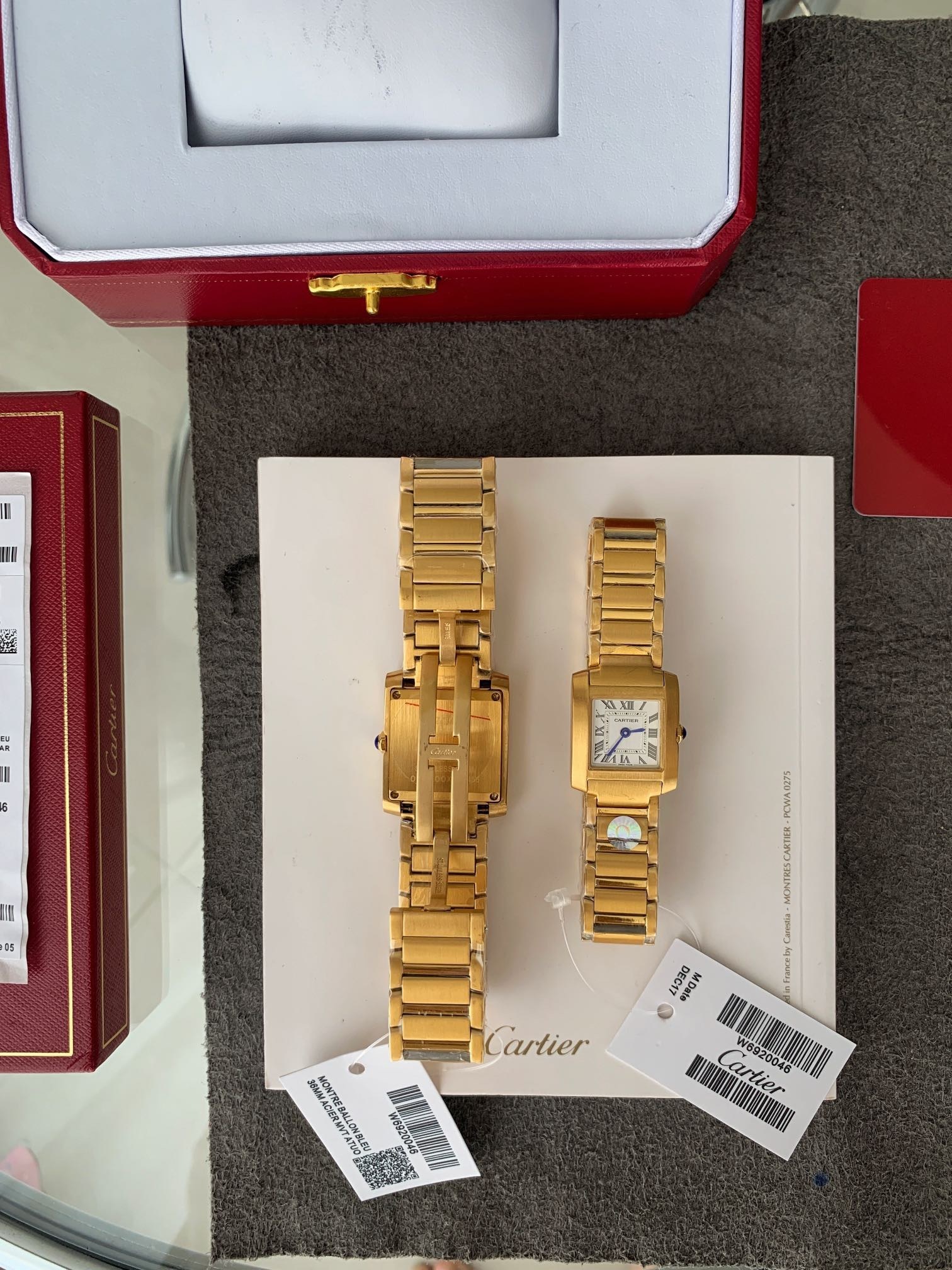 Women's  Quartz Watch Chronograph 904L Stainless Steel 30.5x36.7mm,27x32,mm21.2x25.7mm- CT 60