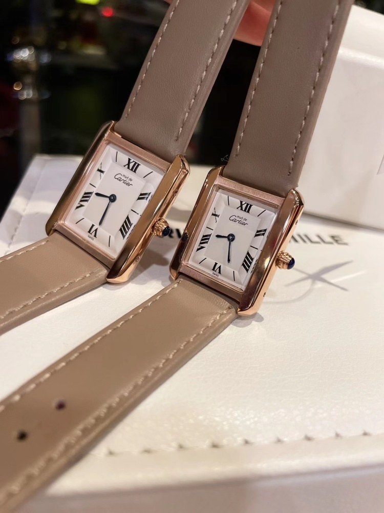Couple Quartz Watch - 904L Stainless Steel - 33.7 x 25.5 mm - Small Size 29.5 x 22 mm - CT 50