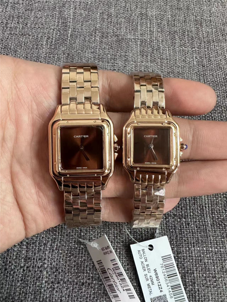 Couple Quartz Chronograph Watch 904L Stainless Steel 22mm    27mm - CT45