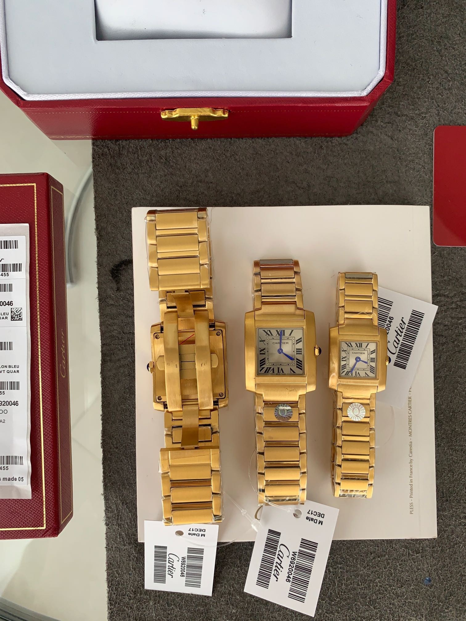 Women's  Quartz Watch Chronograph 904L Stainless Steel 30.5x36.7mm,27x32,mm21.2x25.7mm- CT 60