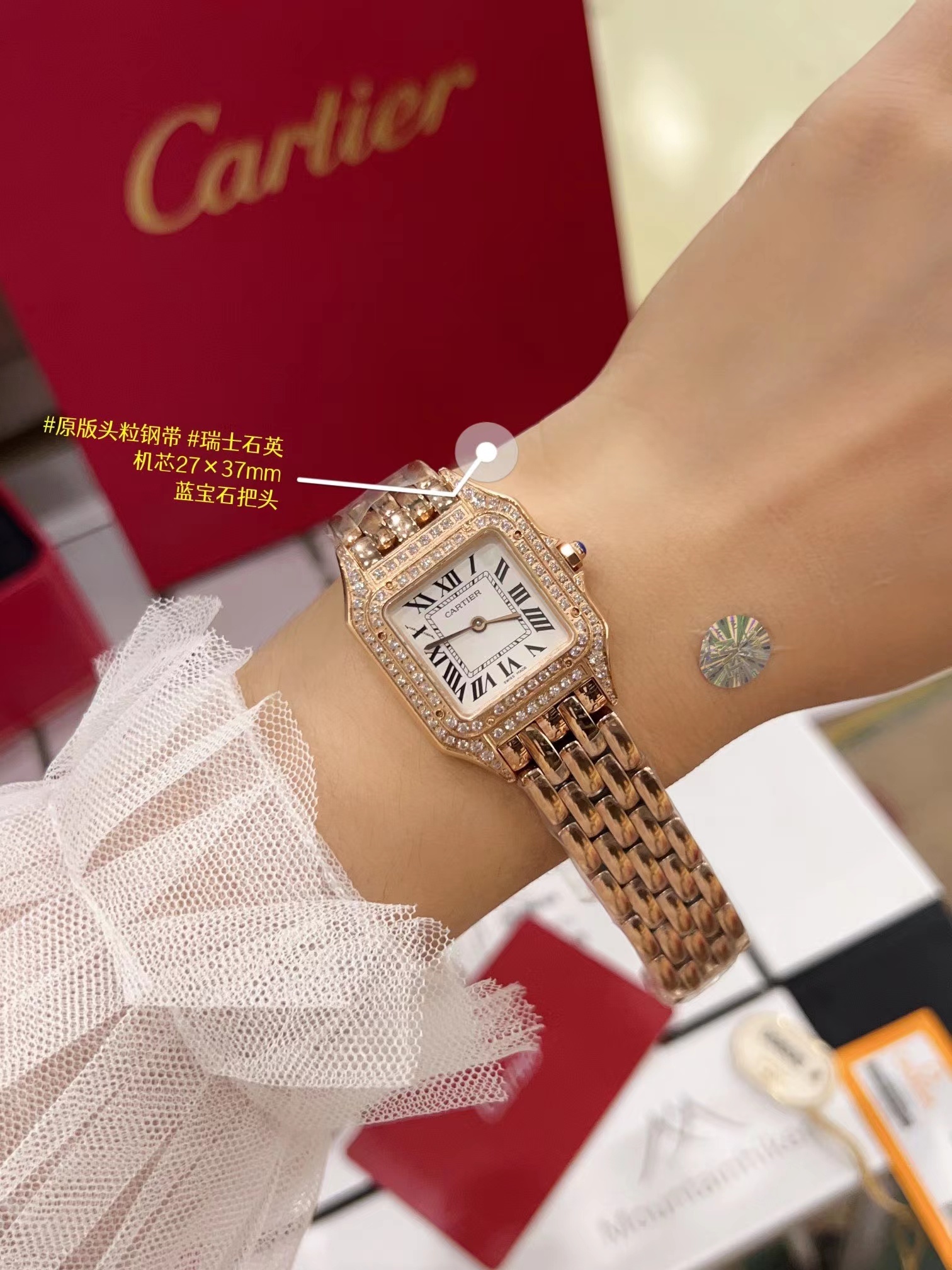 Women's  Quartz Watch Chronograph 904L Stainless Steel 27mm- CT 62