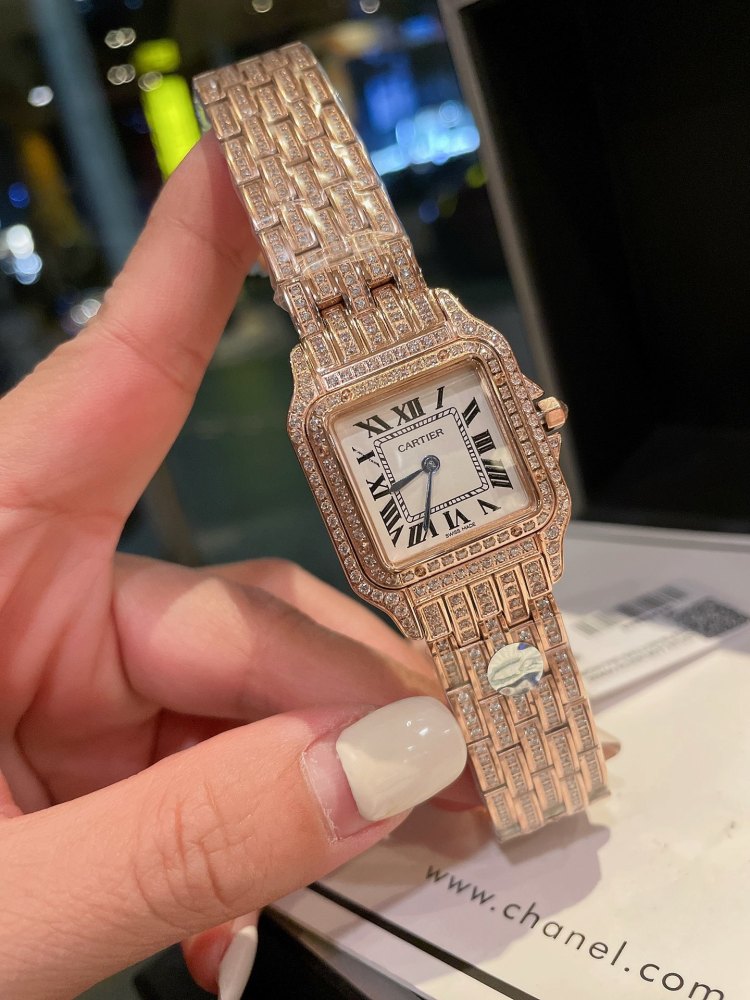 Women's  Quartz Watch Chronograph 904L Stainless Steel 22mm 27mm,- CT 24