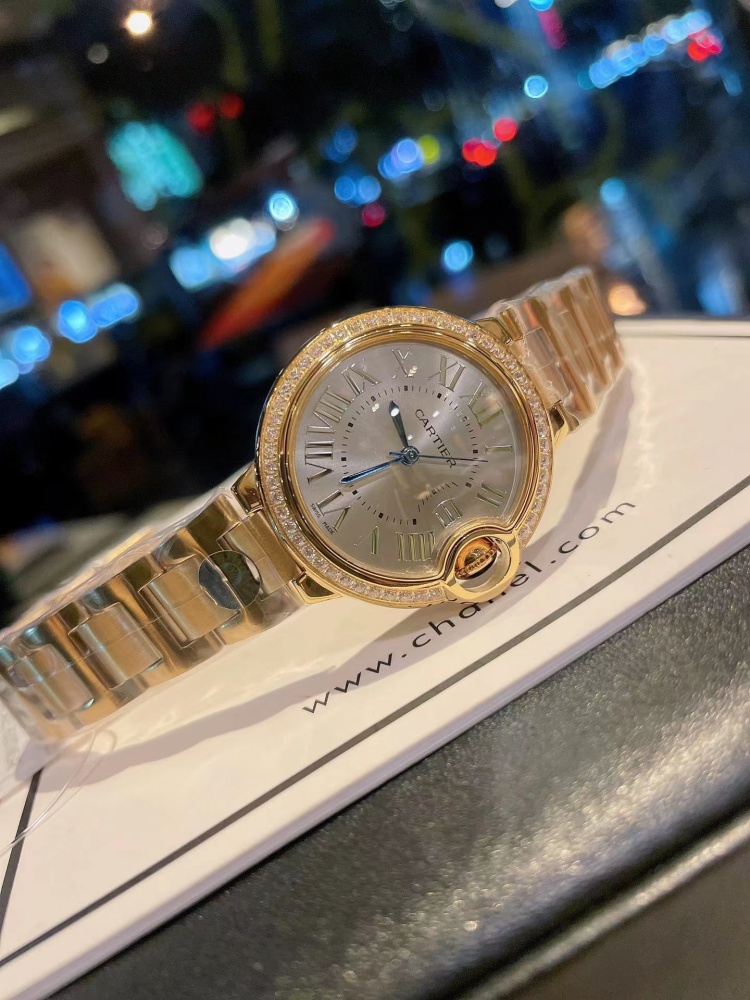 Women's  Quartz Watch Chronograph 904L Stainless Steel 33mm- CT 36