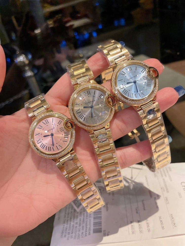 Women's  Quartz Watch Chronograph 904L Stainless Steel 33mm- CT 36