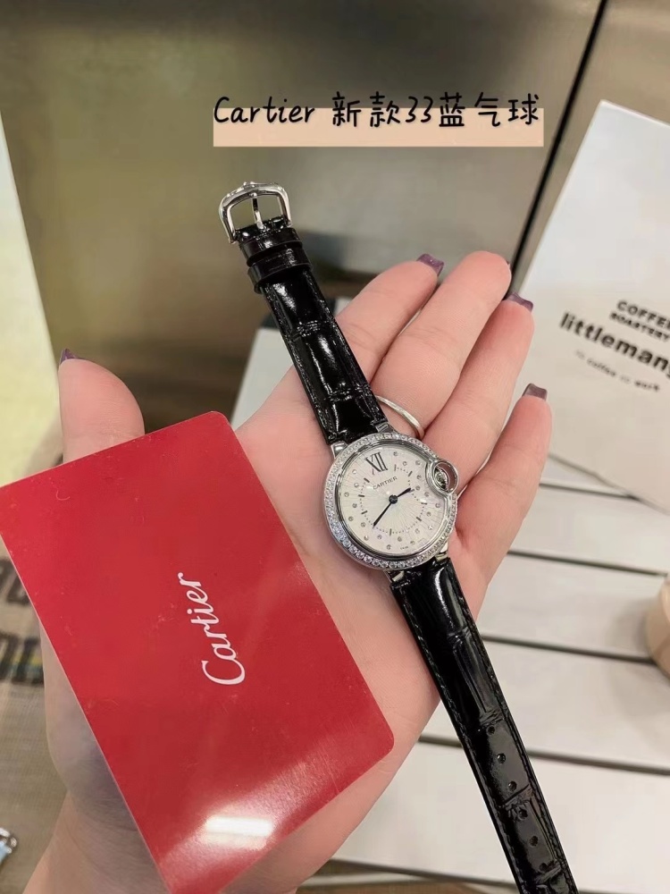 Women's  Quartz Watch Chronograph 904L Stainless Steel 33mm- CT 57