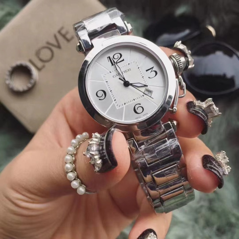 Women's  Quartz Watch Chronograph 904L Stainless Steel 35mm- CT 72