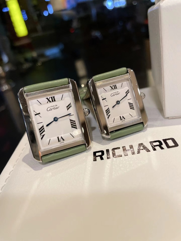 Couple Quartz Watch - 904L Stainless Steel - 33.7 x 25.5 mm - Small Size 29.5 x 22 mm - CT 50