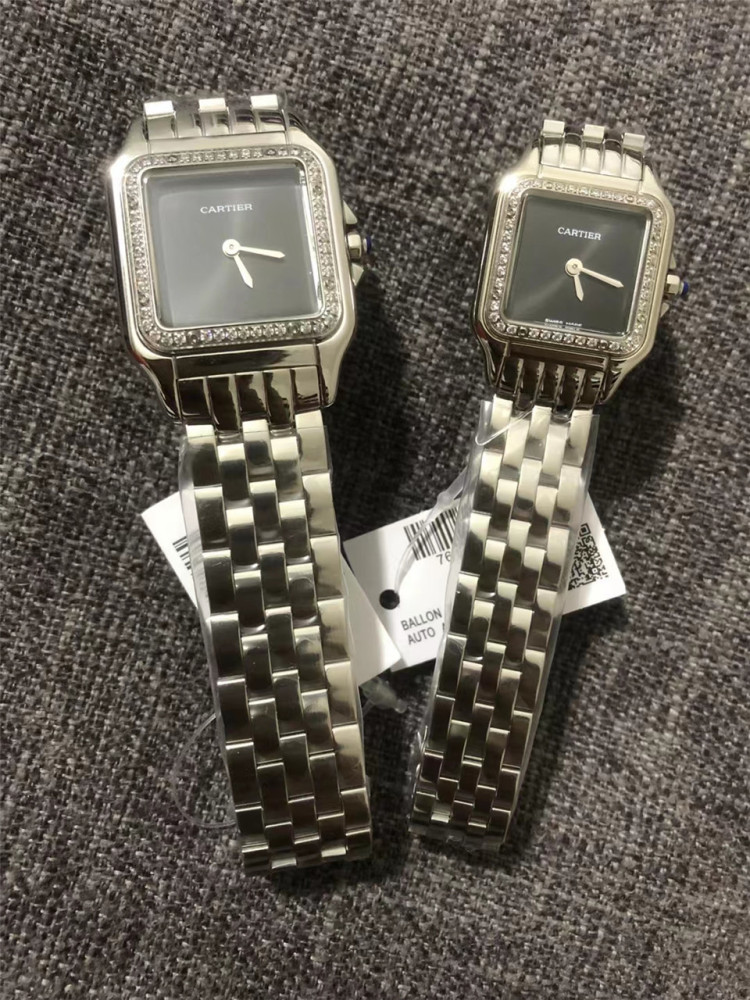 Couple Quartz Chronograph Watch 904L Stainless Steel 22mm    27mm - CT43