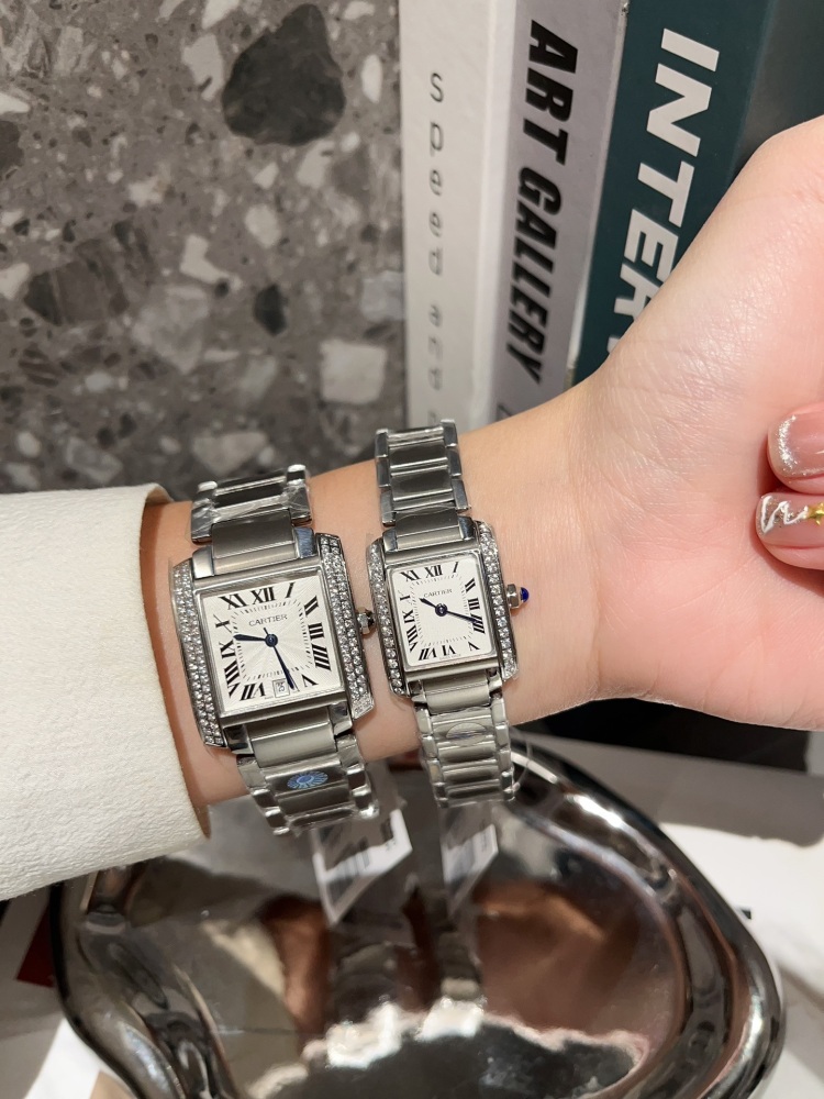 Women's  Quartz Watch Chronograph 904L Stainless Steel 26x20 mm，30x25mm,36x28mm- CT 44