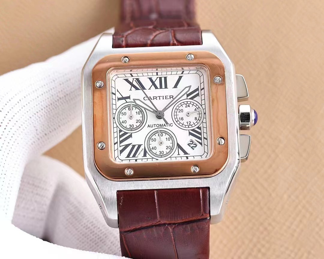 Men's Quartz Watch Chronograph 904L Stainless Steel 39 mm- CT 68