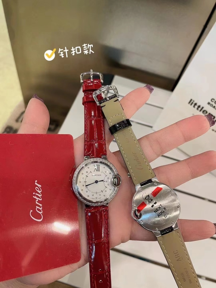 Women's  Quartz Watch Chronograph 904L Stainless Steel 33mm- CT 57