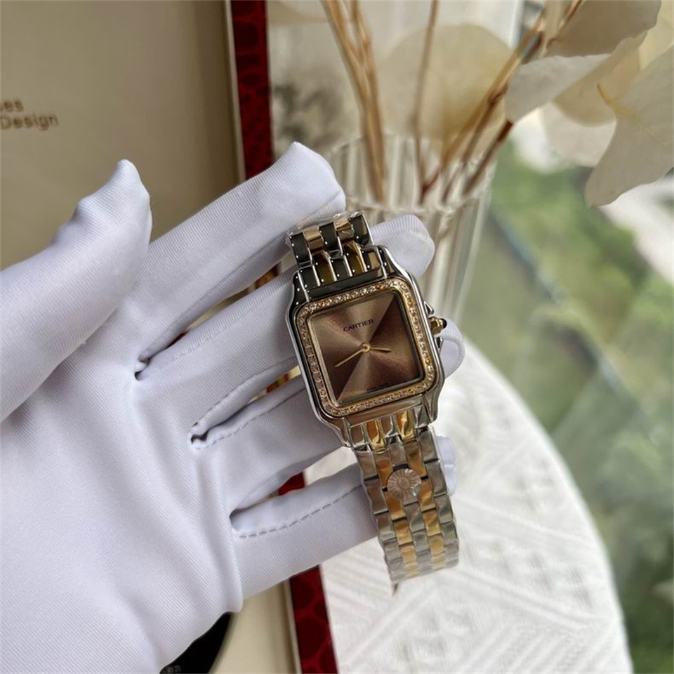 Women's  Quartz Watch Chronograph 904L Stainless Steel 27mm,22mm- CT 61