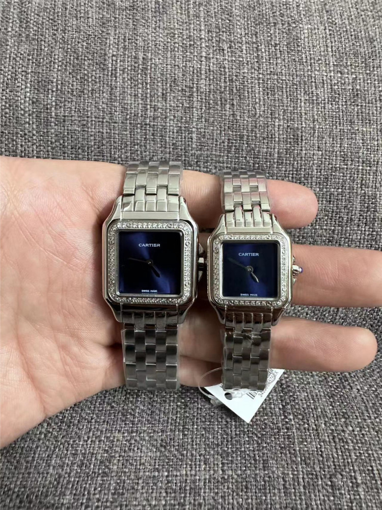 Couple Quartz Chronograph Watch 904L Stainless Steel 22mm    27mm - CT45