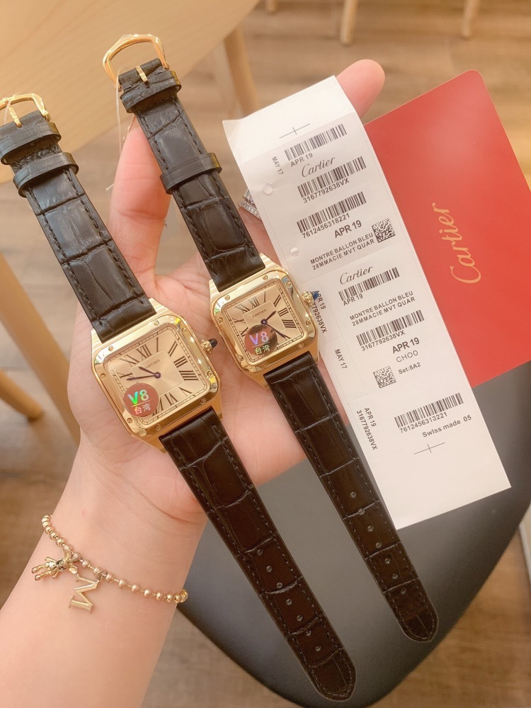 Couple Quartz Chronograph Watch 904L Stainless Steel 32*43mm  ,28*38mm - CT15