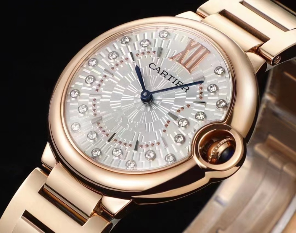 Women's  Quartz Watch Chronograph 904L Stainless Steel 33mm- CT 57