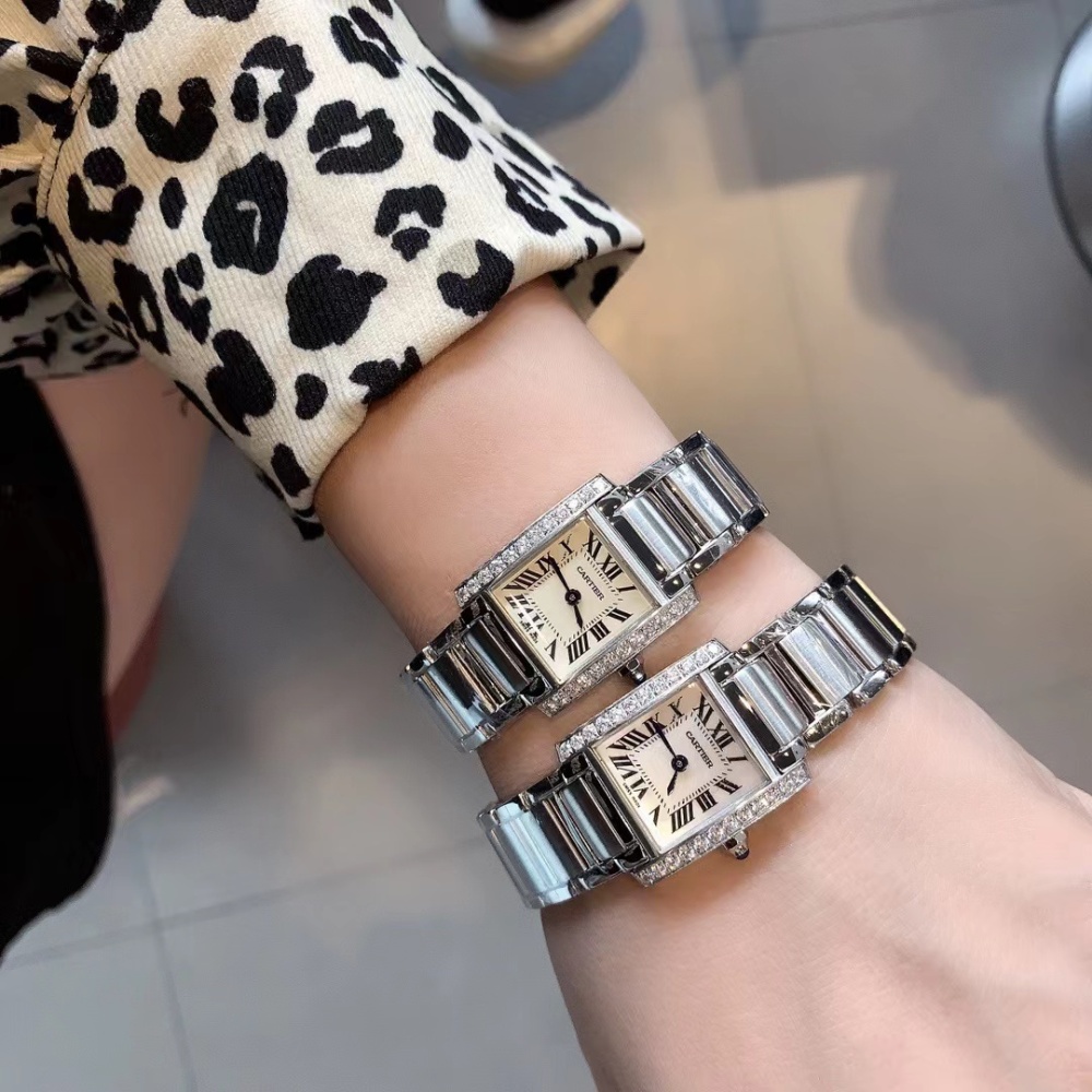 Women's  Quartz Watch Chronograph 904L Stainless Steel 26x20 mm，30x25mm,36x28mm- CT 44