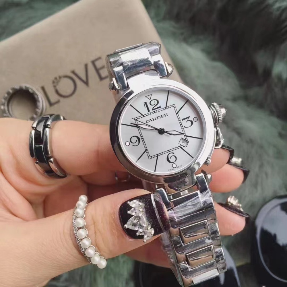 Women's  Quartz Watch Chronograph 904L Stainless Steel 35mm- CT 72