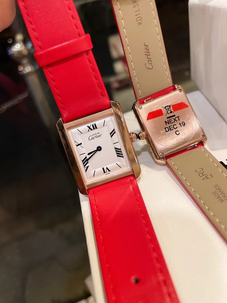 Couple Quartz Watch - 904L Stainless Steel - 33.7 x 25.5 mm - Small Size 29.5 x 22 mm - CT 50