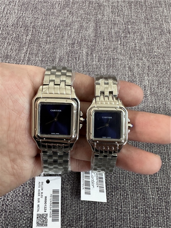 Couple Quartz Chronograph Watch 904L Stainless Steel 22mm    27mm - CT45