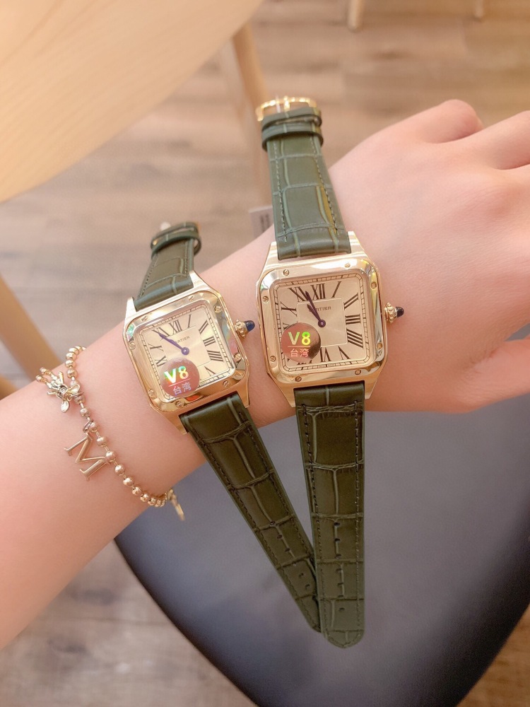 Couple Quartz Chronograph Watch 904L Stainless Steel 32*43mm  ,28*38mm - CT15
