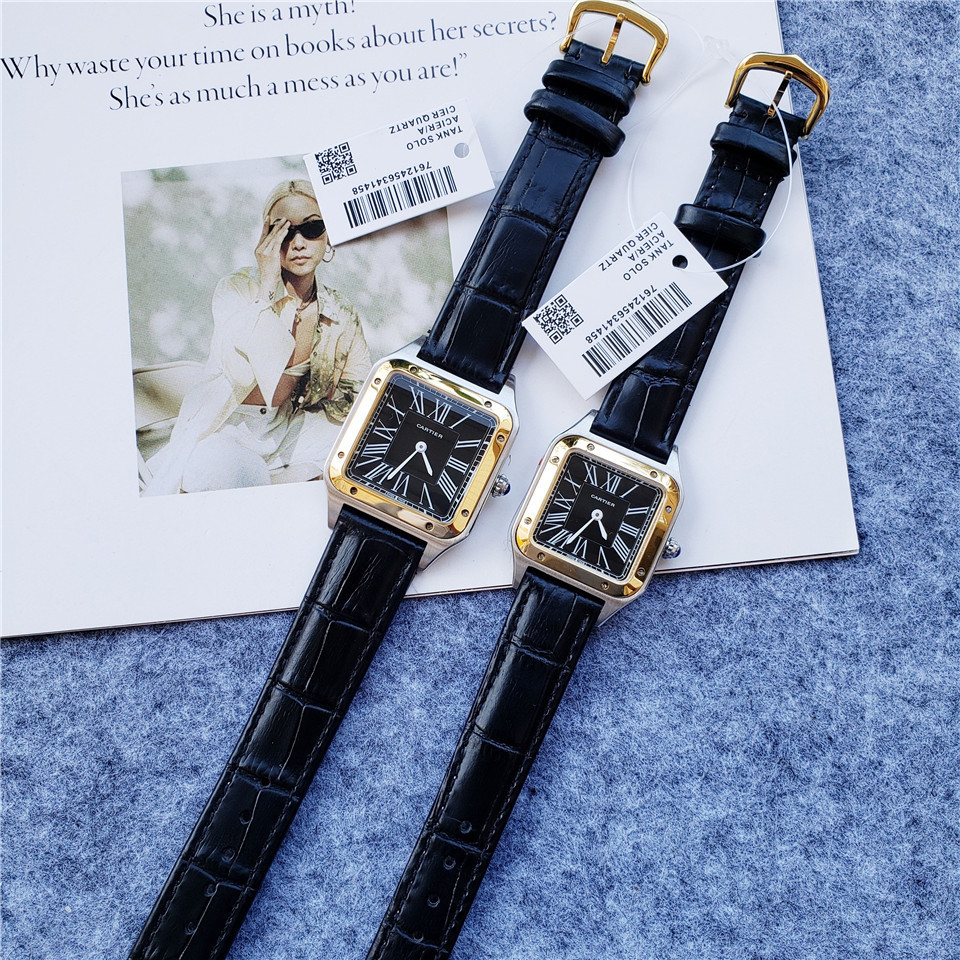 Couple Quartz Chronograph Watch 904L Stainless Steel 32*43mm   28*38mm - CT16