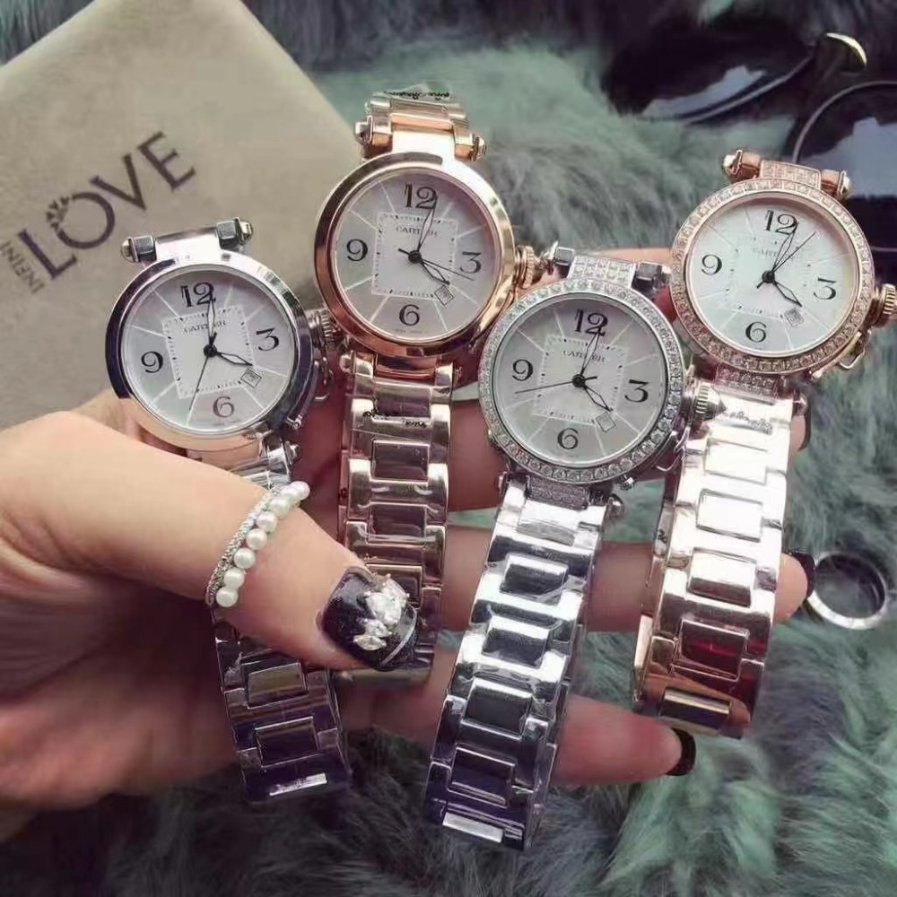 Women's  Quartz Watch Chronograph 904L Stainless Steel 35mm- CT 72