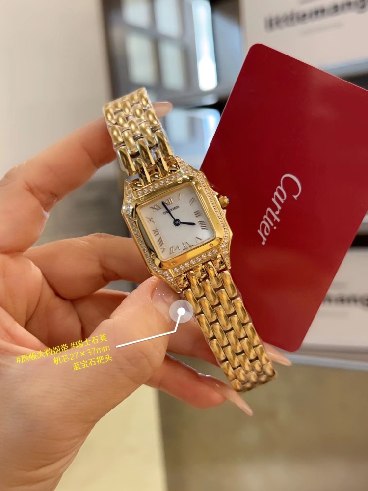 Women's  Quartz Watch Chronograph 904L Stainless Steel 27mm- CT 63