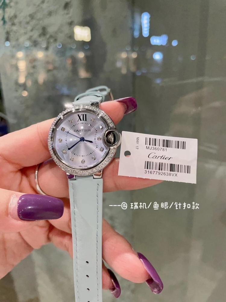 Women's  Quartz Watch Chronograph 904L Stainless Steel 33mm- CT 55