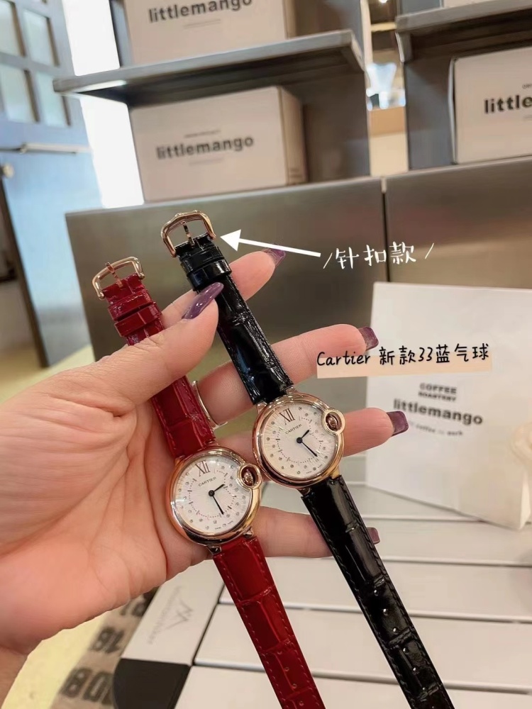 Women's  Quartz Watch Chronograph 904L Stainless Steel 33mm- CT 57