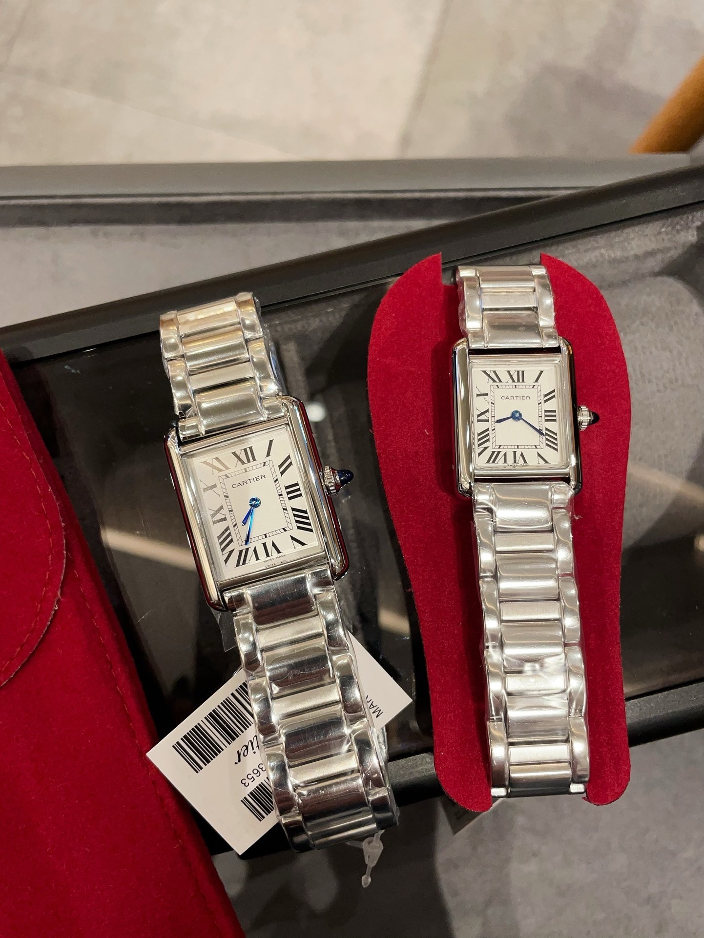 Couple-style Quartz Watch Chronograph 904L Stainless Steel 27mm  ,24mm-CT 136