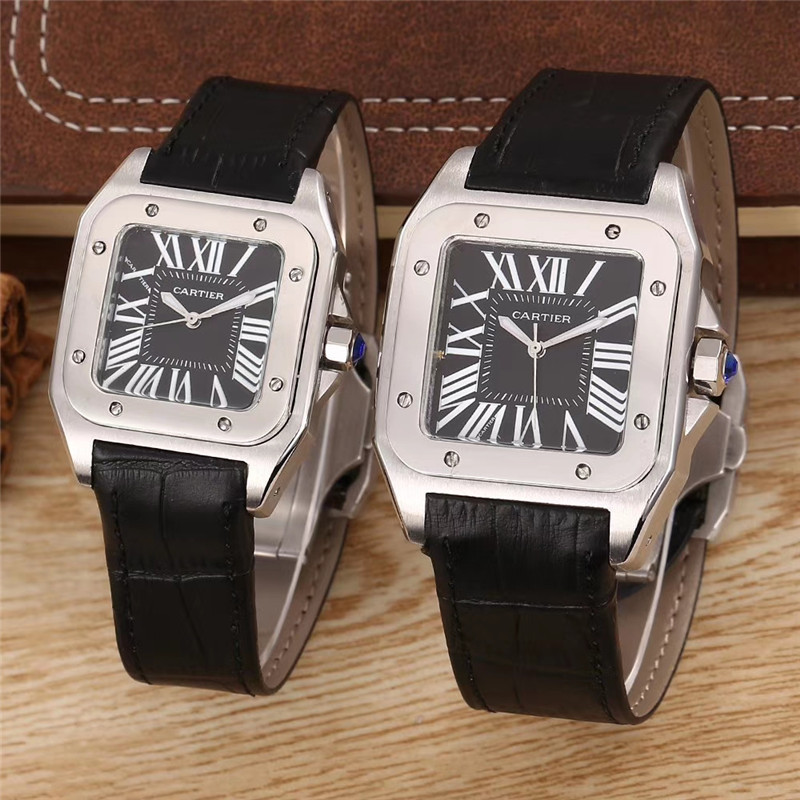 Couple-style Quartz Watch Chronograph 904L Stainless Steel 38mm    34mm -CT 10