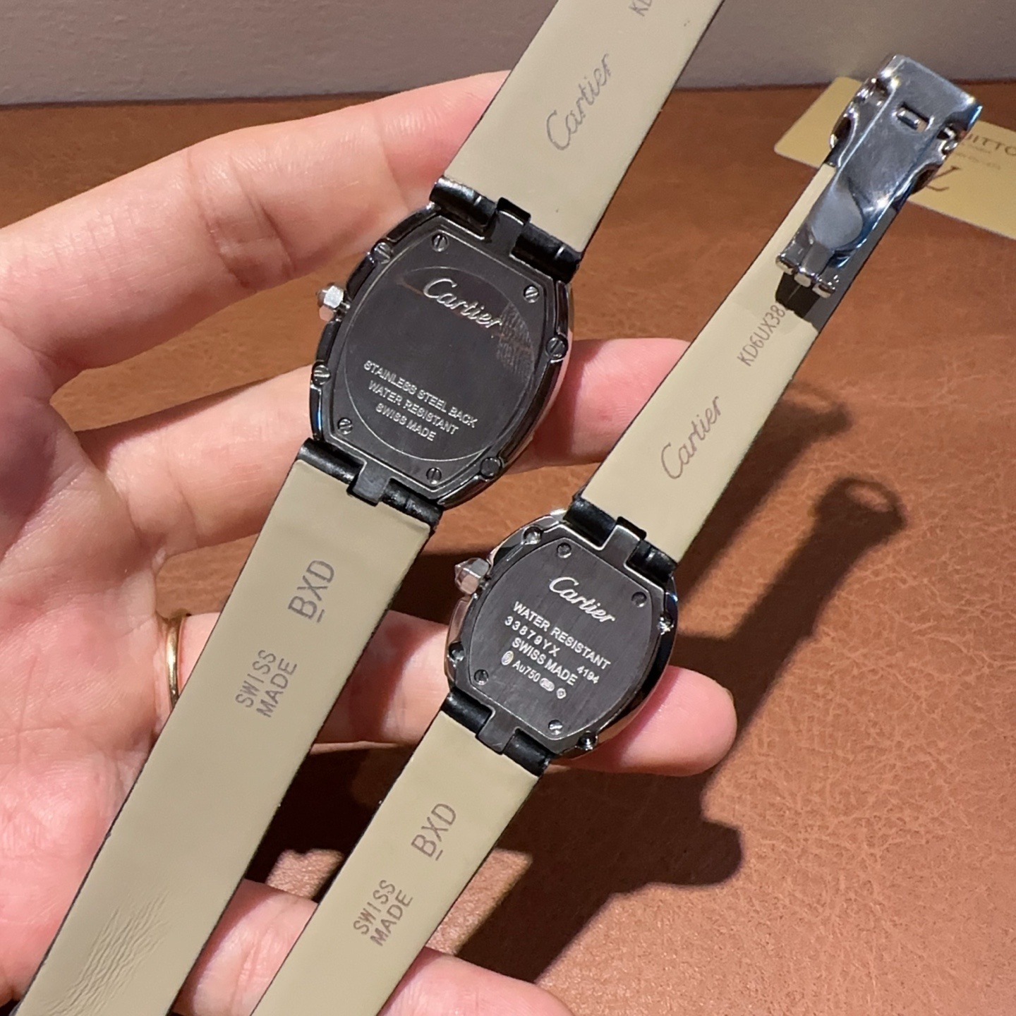Couple-style Quartz Watch Chronograph 904L Stainless Steel 40x29mm     31x24mm -CT 124
