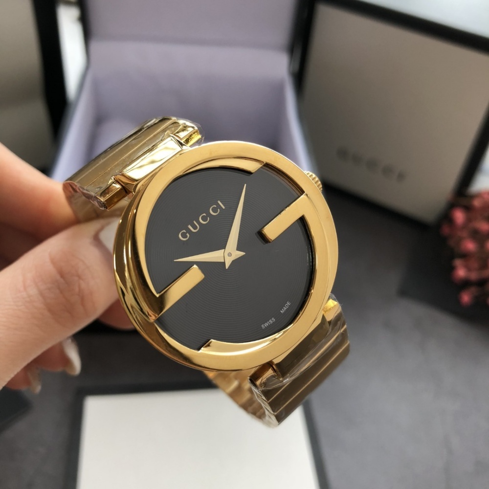 Couple-style Quartz Watch Chronograph 904L Stainless Steel 37mm    27mm -GC 6