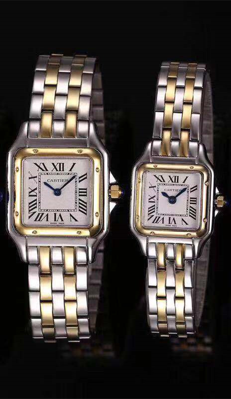 Couple-style Quartz Watch Chronograph 904L Stainless Steel 27mm  ,22mm-CT 13