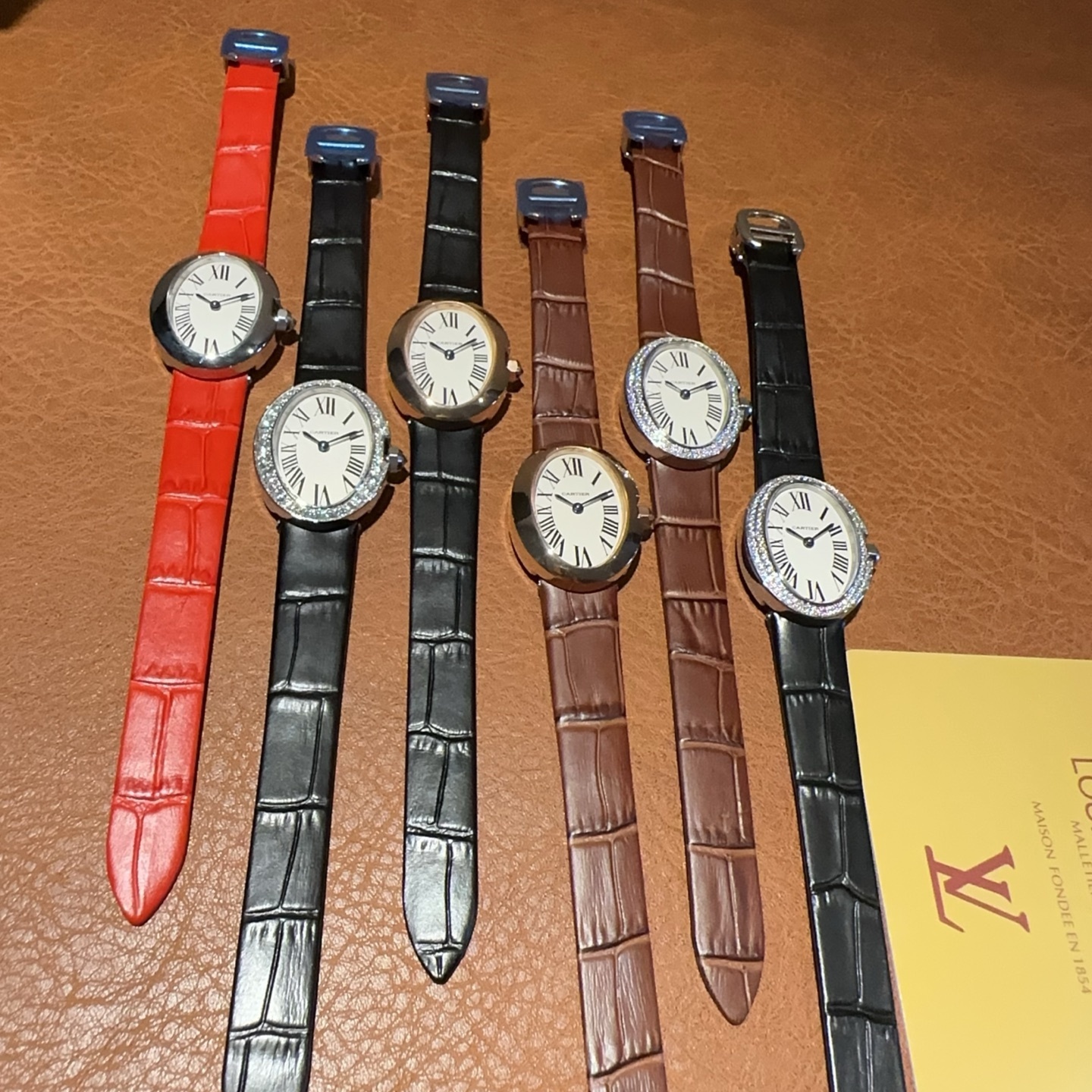Couple-style Quartz Watch Chronograph 904L Stainless Steel 40x29mm     31x24mm -CT 124