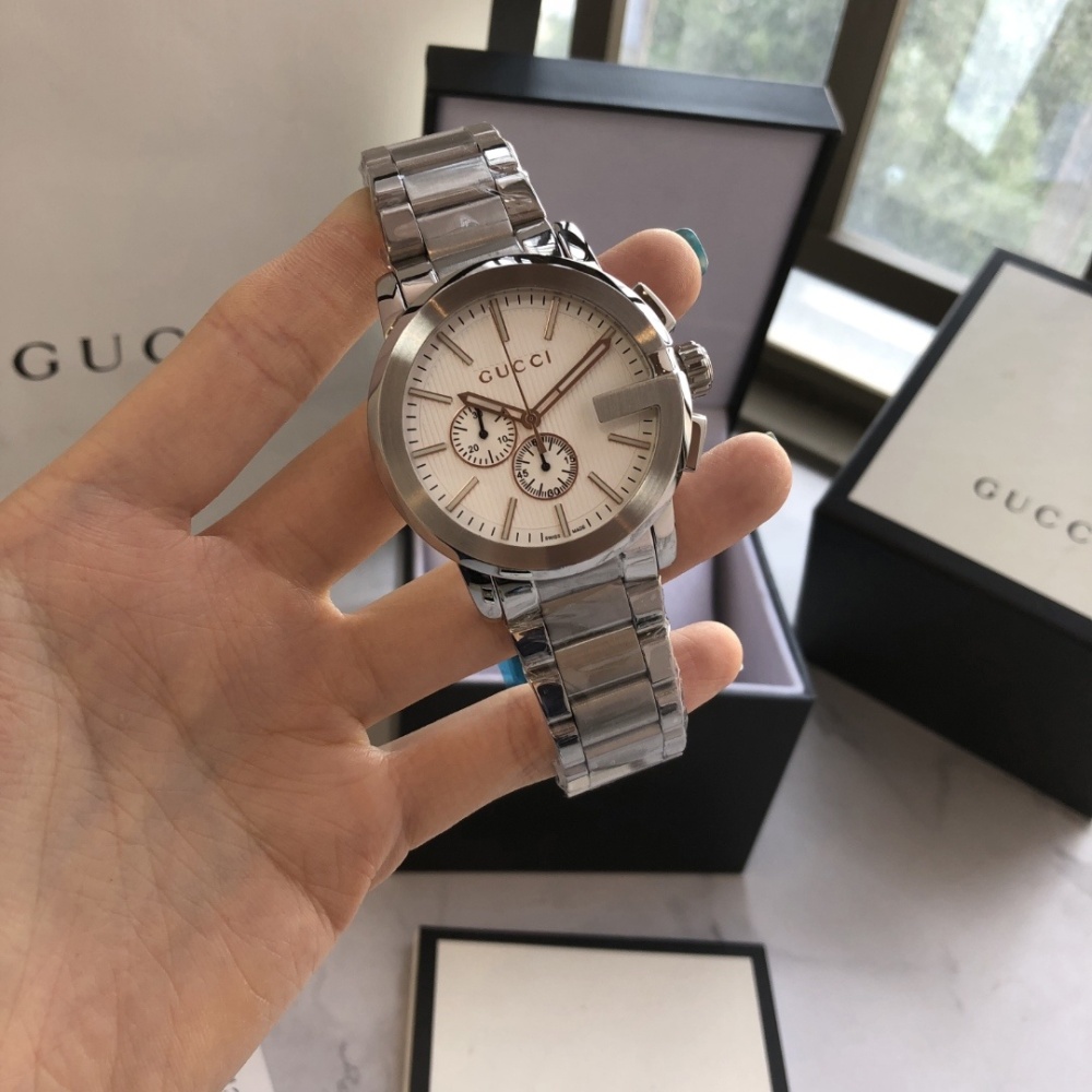 Men's Quartz Watch Chronograph 904L Stainless Steel 43 mm- GC 5