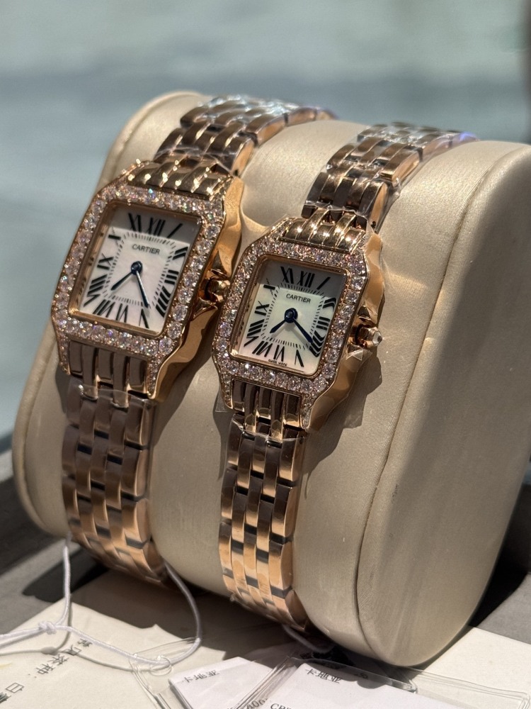 Couple-style Quartz Watch Chronograph 904L Stainless Steel 28x21mm  ,36x26mm-CT 144