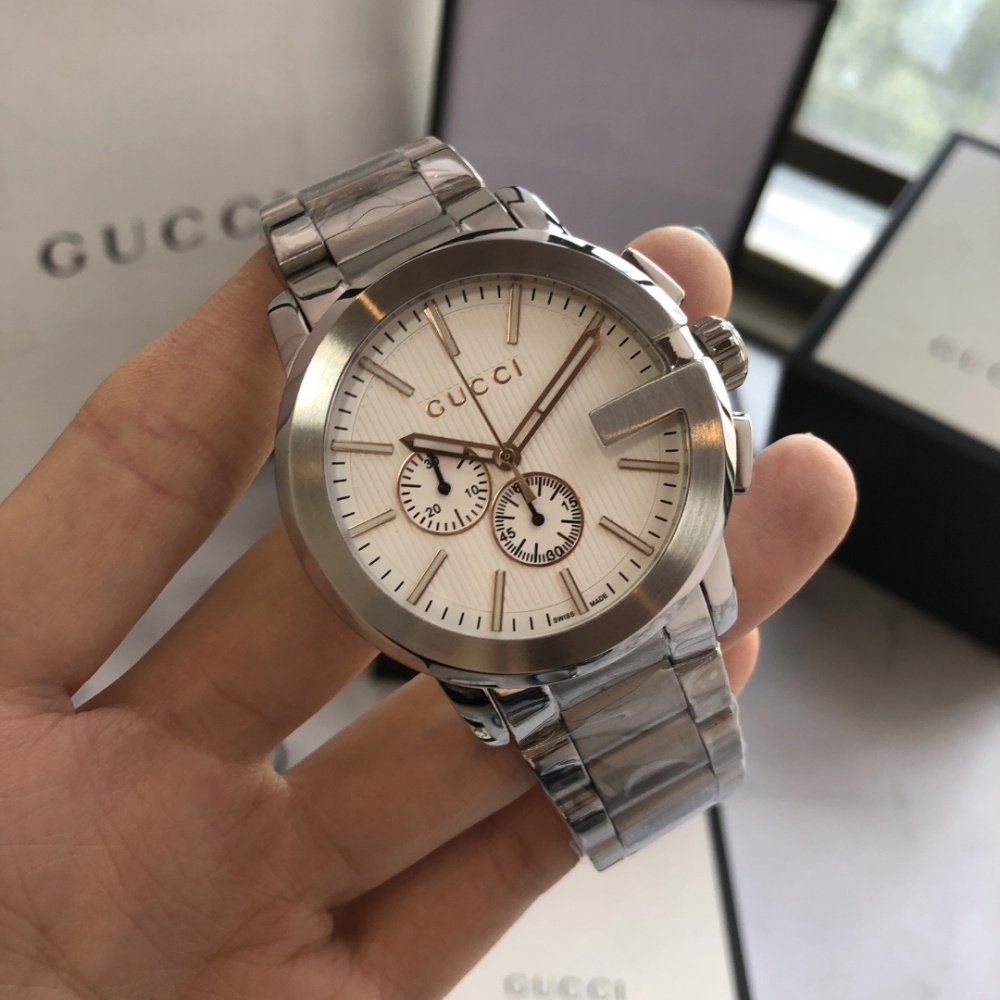 Men's Quartz Watch Chronograph 904L Stainless Steel 43 mm- GC 5
