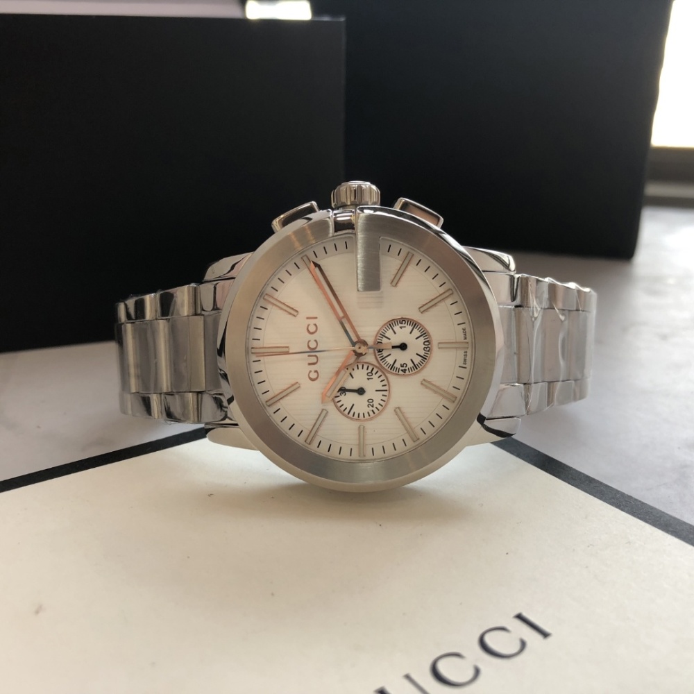 Men's Quartz Watch Chronograph 904L Stainless Steel 43 mm- GC 5